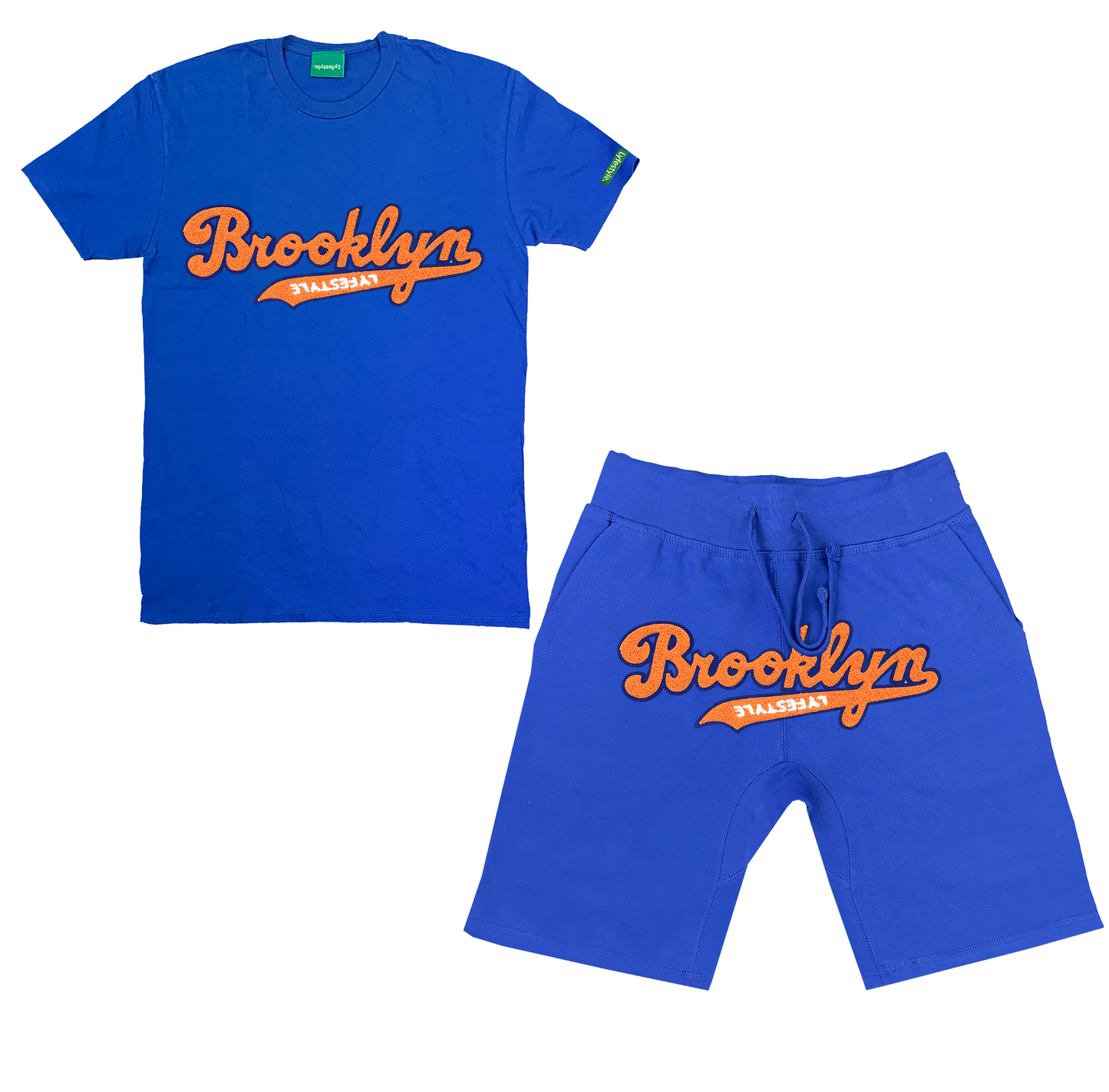 Orange w/ Royal Blue BKNY Lyfestyle Short Sets