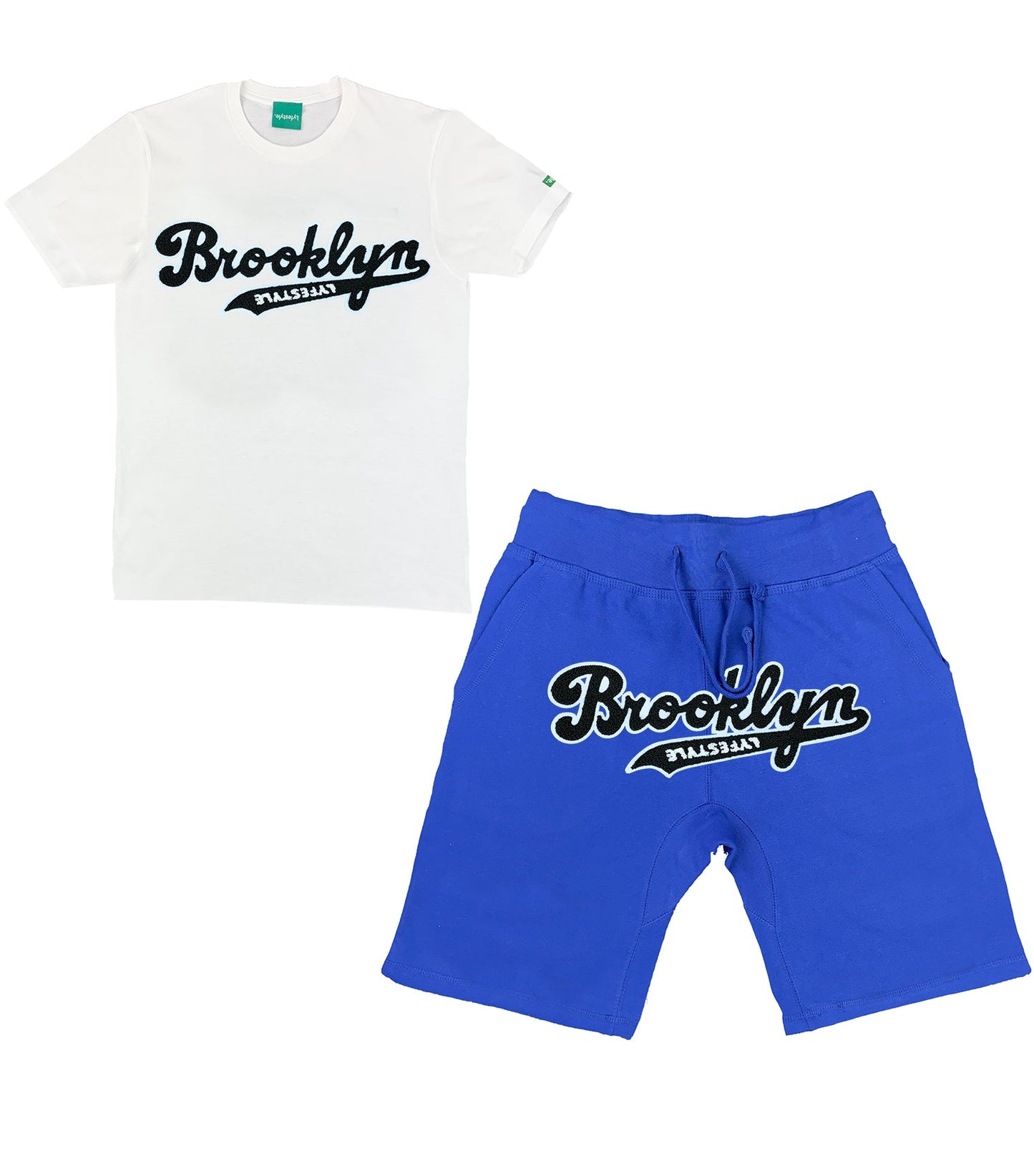 Black w/ White Brooklyn Lyfestyle Short Sets