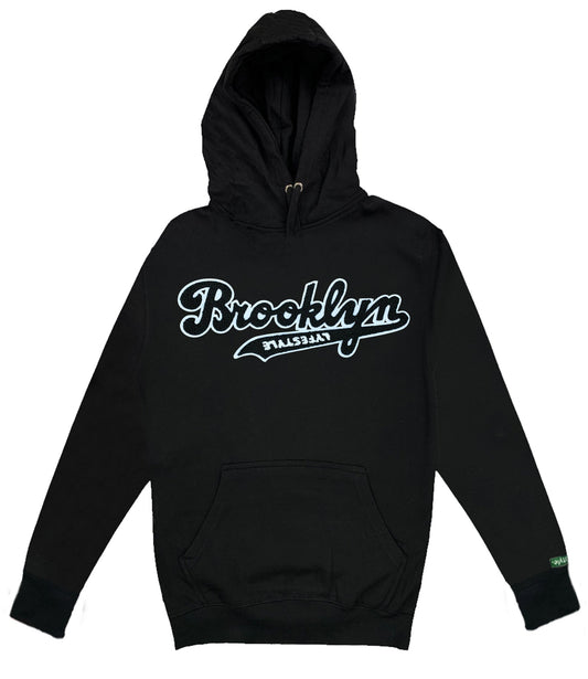 Black w/ White Brooklyn Lyfestyle Hoodies