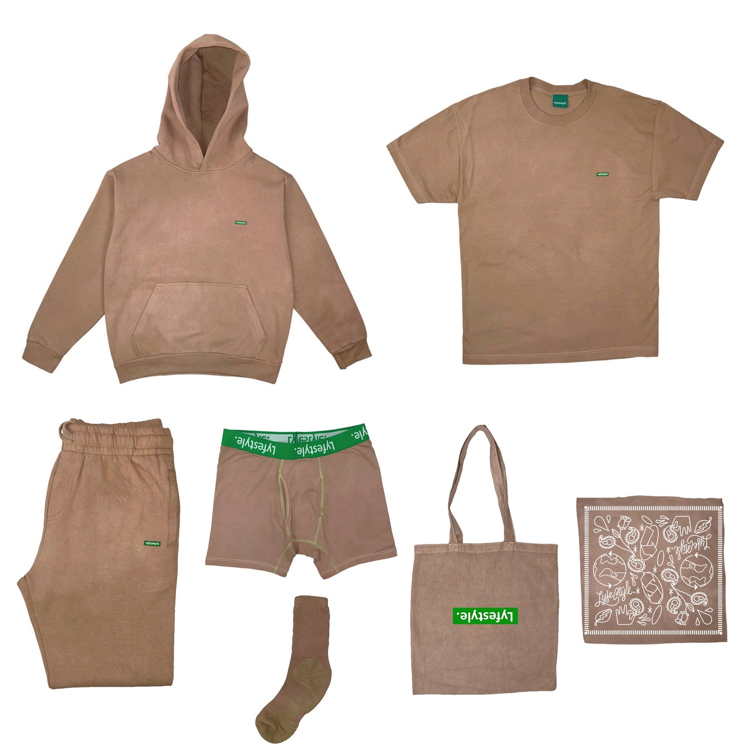 Camel Hand Dyed Set