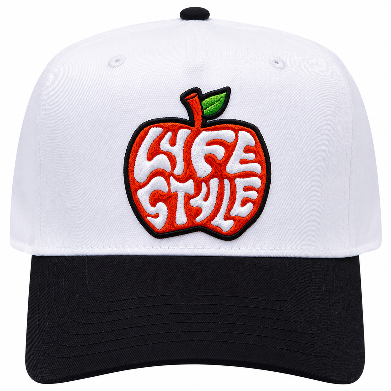 Lyfestyle Big Apple Snapback Hat (White)