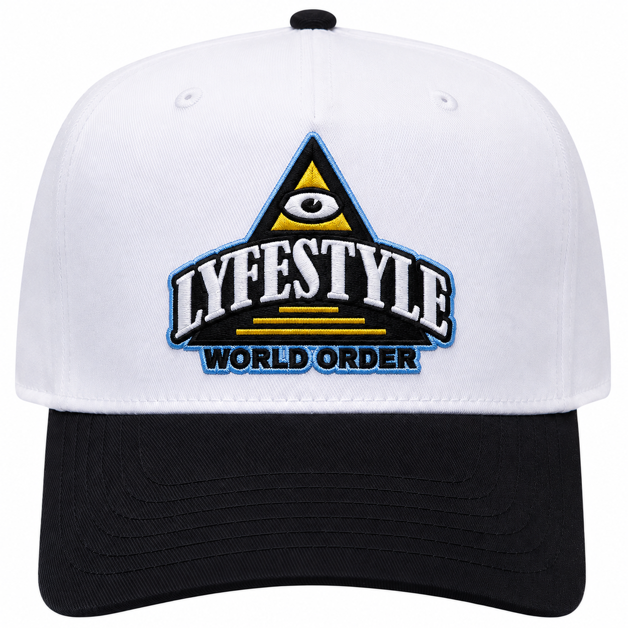 Lyfestyle World Order Snapback Hat (White)