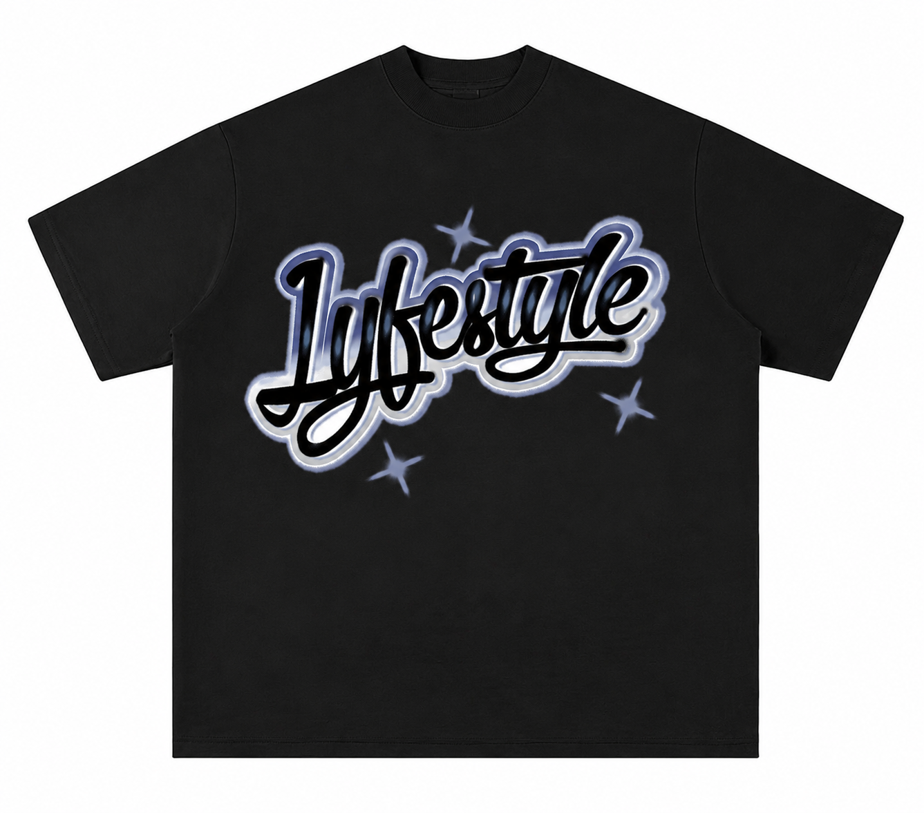 Black & Grey Spray Paint Lyfestyle Tee