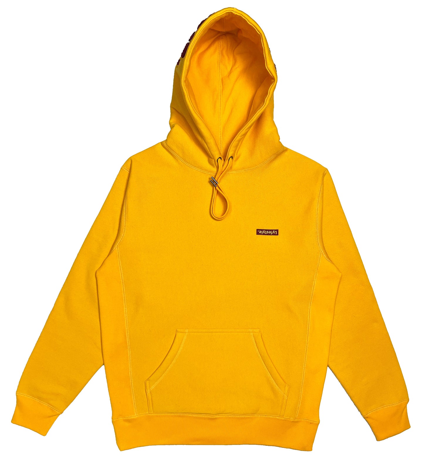 Maroon Box Logo Hoodie