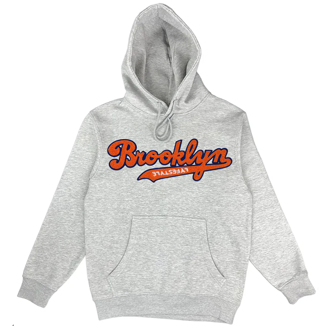 Orange w/ Royal Blue Brooklyn Lyfestyle Hoodies