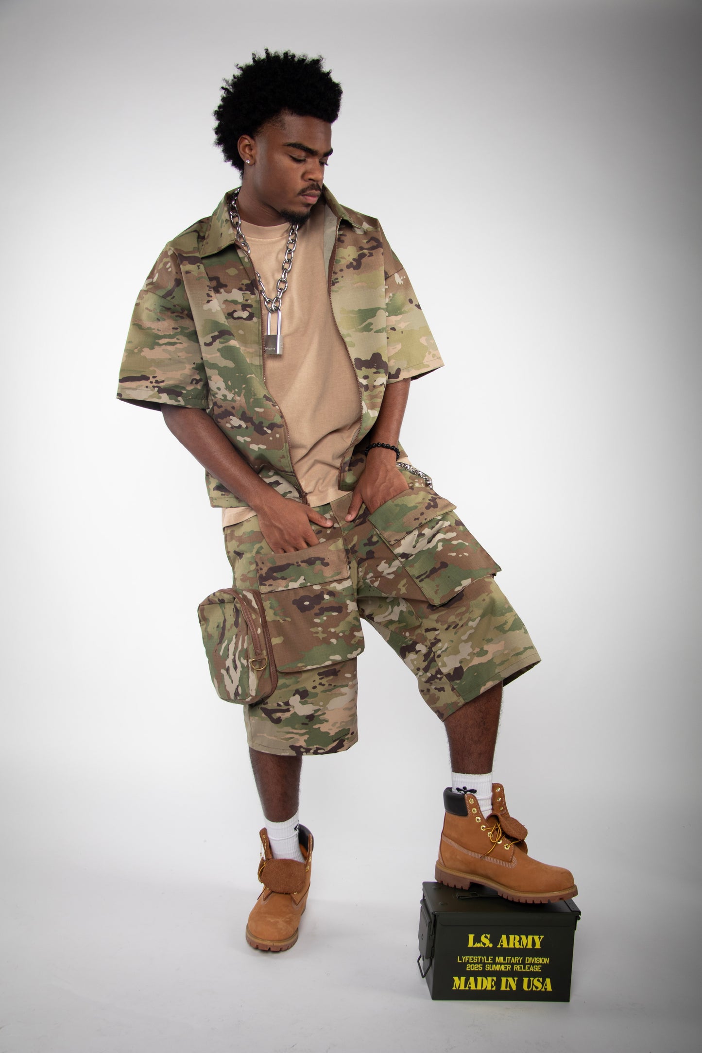 Army Camo Short Set