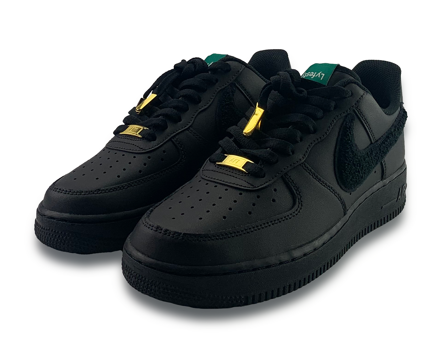 Pre-Order Black Custom Lyfestyle Air Force 1s