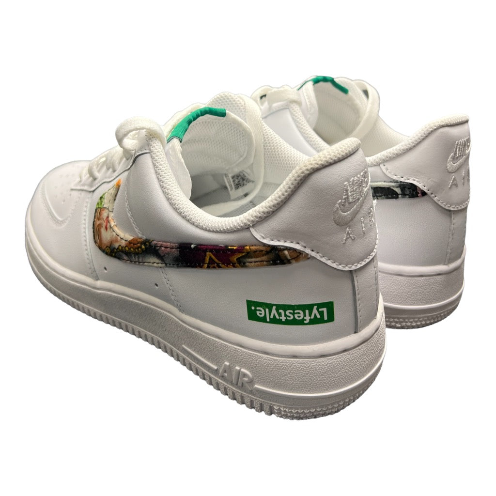 Custom "Day of The Dead v2" Lyfestyle Air Force 1s
