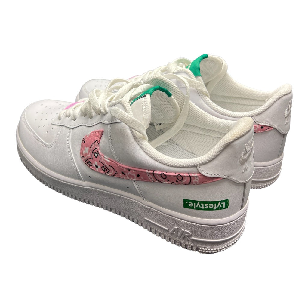 Custom Pink Paisley Lyfestyle Air Force 1s