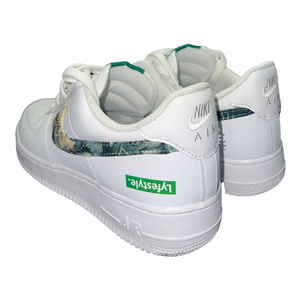Custom "Mayan Warrior" Lyfestyle Air Force 1s