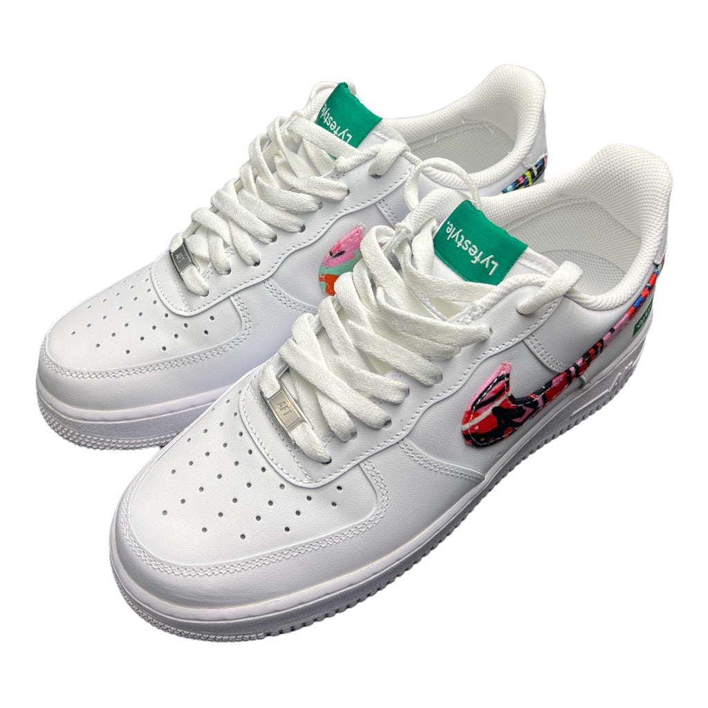 Custom "Spray Paint Graffiti" Lyfestyle Air Force 1s