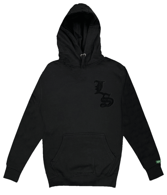 Black w/ Black LS Hoodie