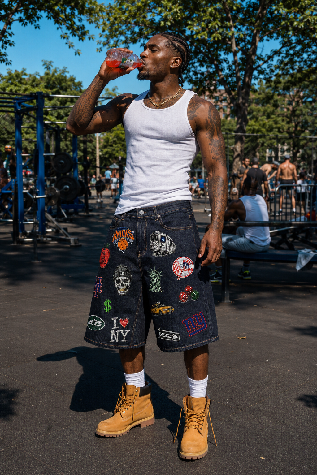 "TooNY" Raw Denim Shorts