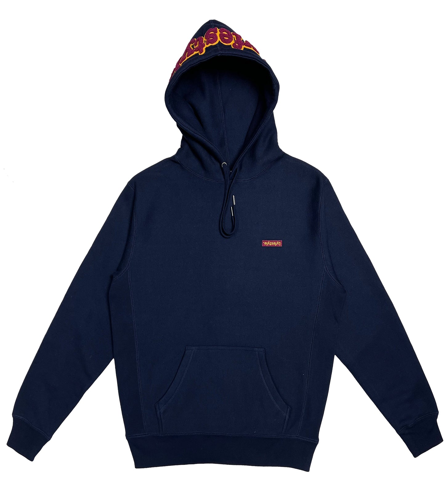 Maroon Box Logo Hoodie