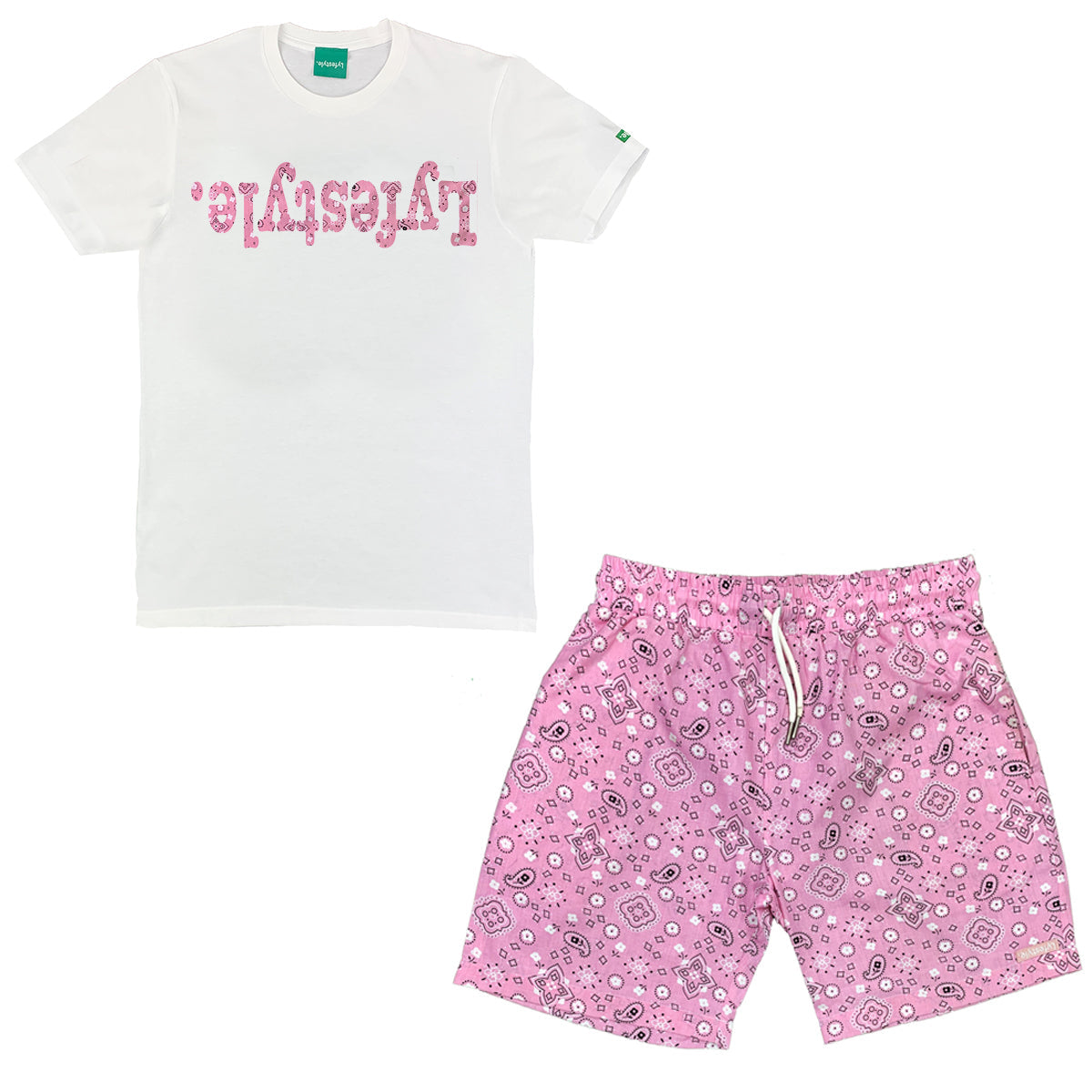 Pink Paisley Short Set