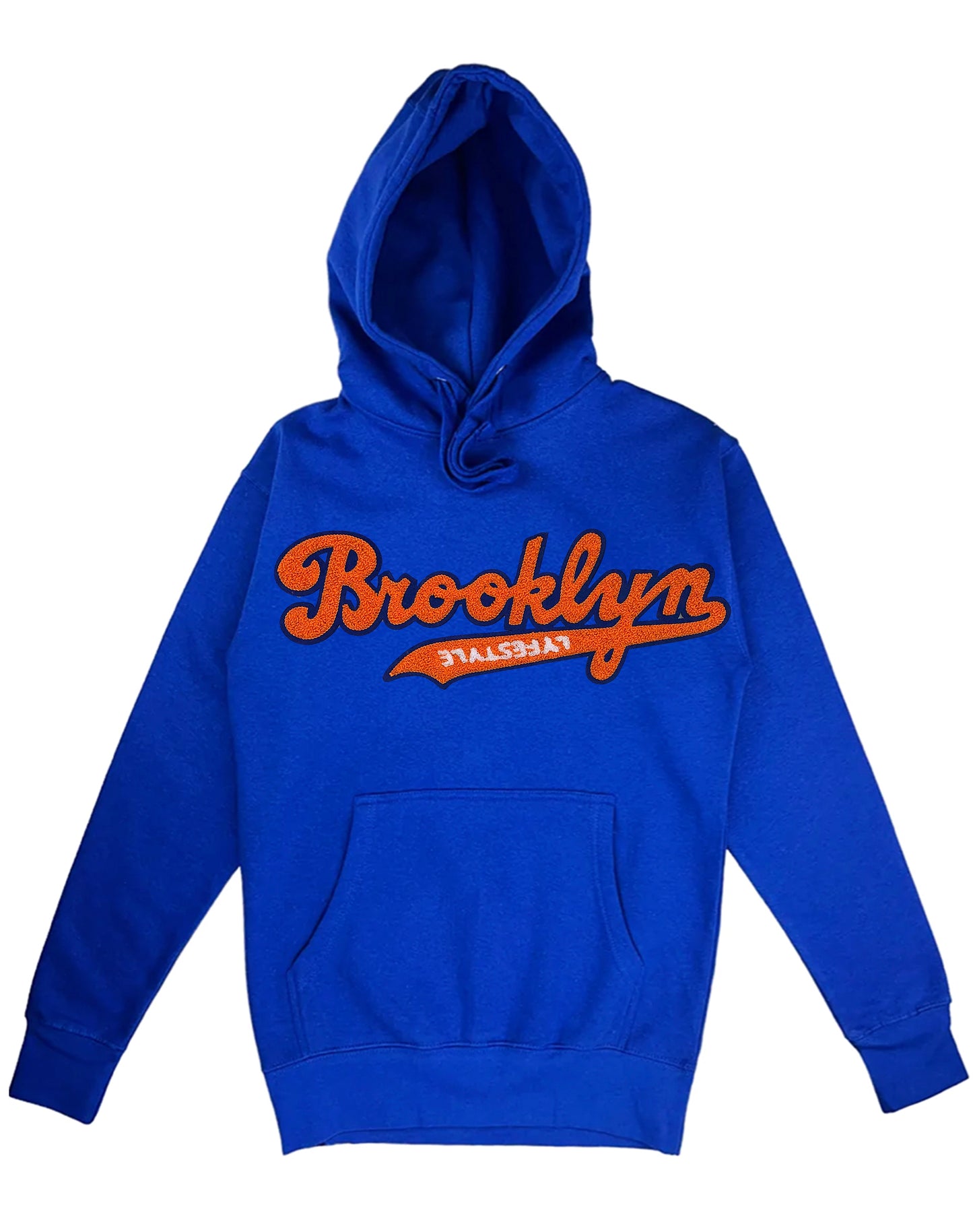 Orange w/ Royal Blue Brooklyn Lyfestyle Hoodies