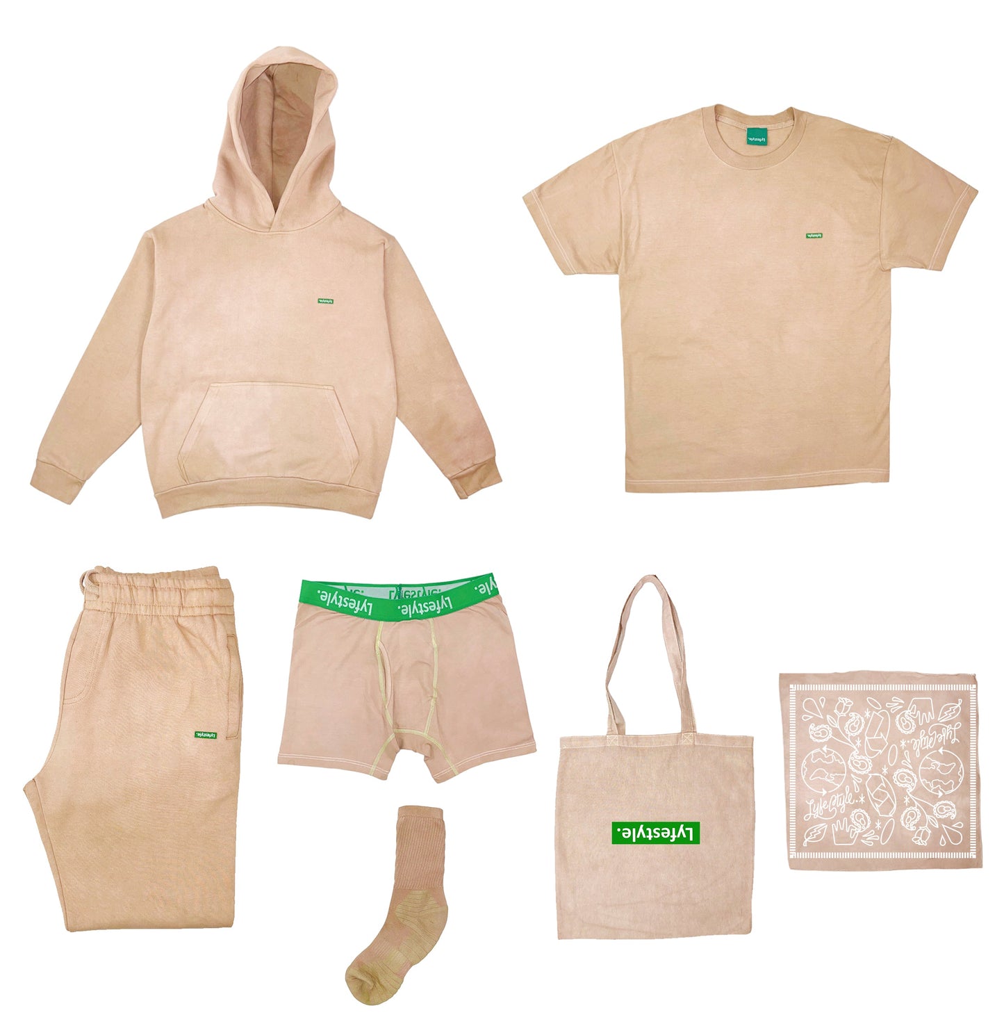 Taupe Hand Dyed Set