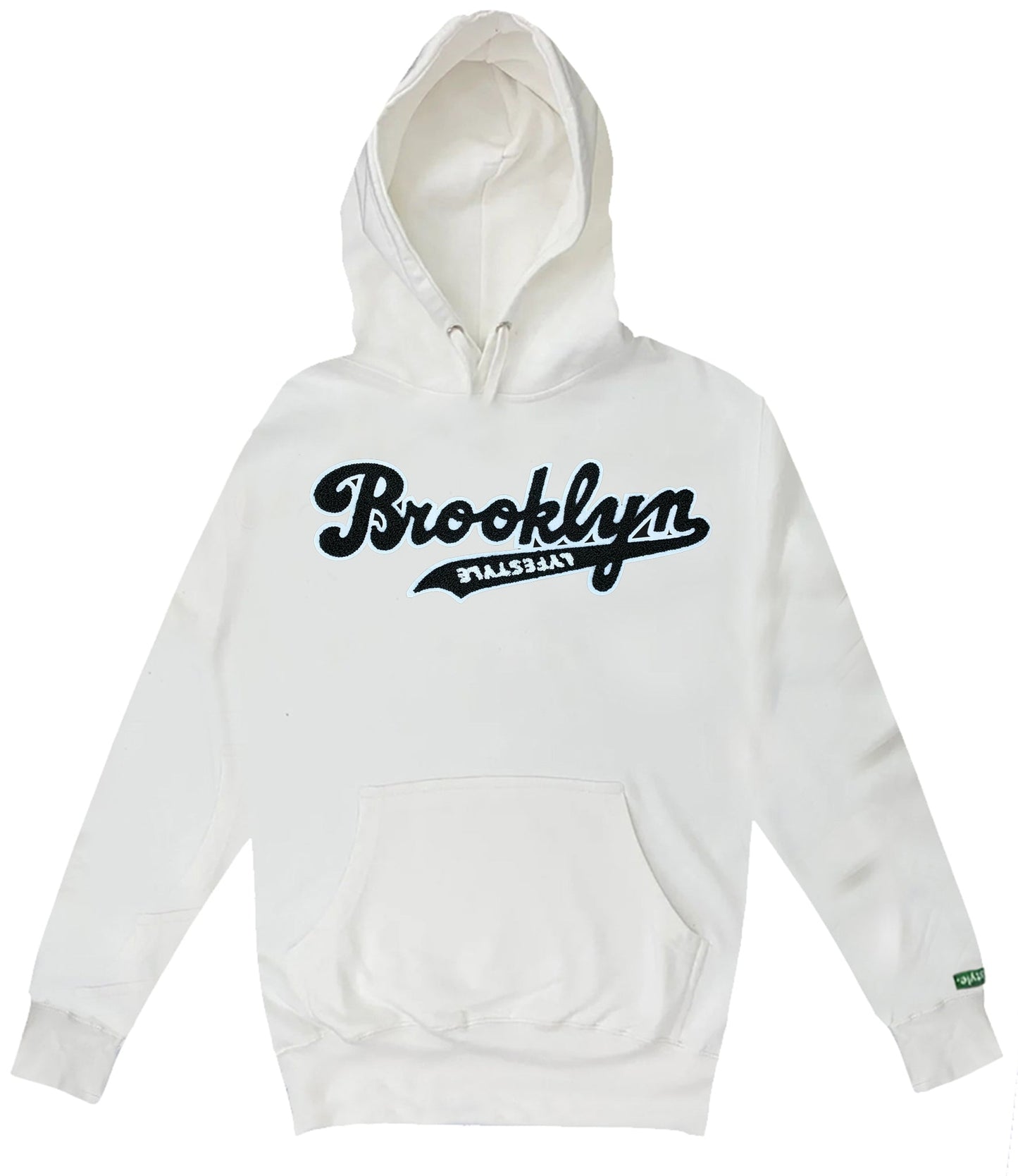 Black w/ White Brooklyn Lyfestyle Hoodies