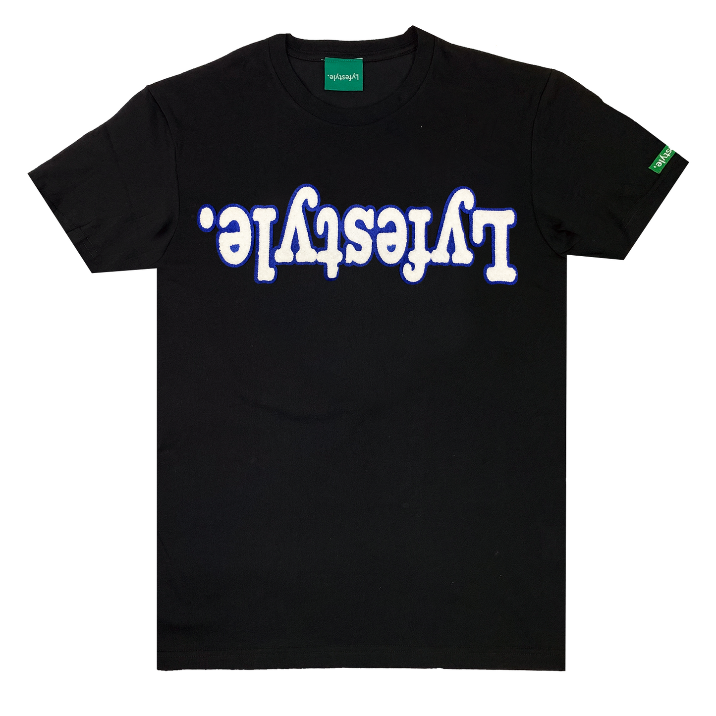White w/ Blue Lyfestyle Tee