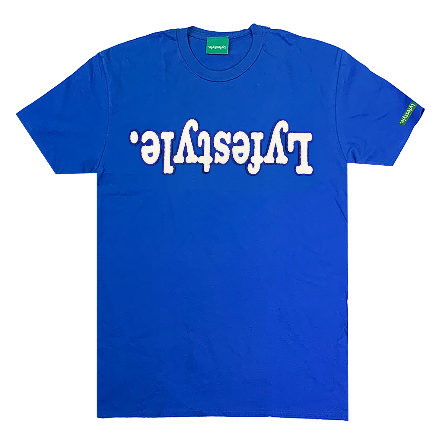 White w/ Blue Lyfestyle Tee
