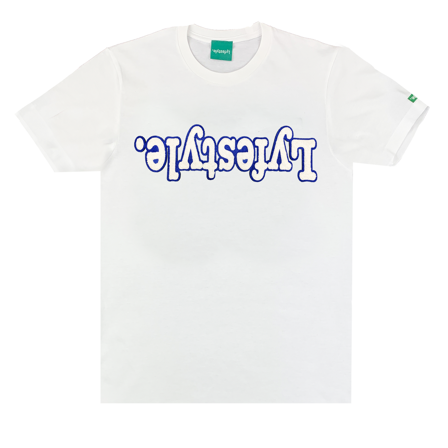 White w/ Blue Lyfestyle Tee