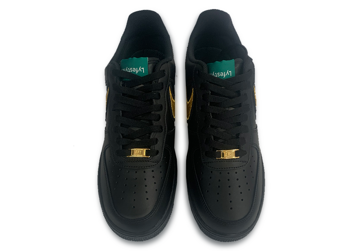 Pre-Order Custom Black & Gold Lyfestyle Air Force 1s