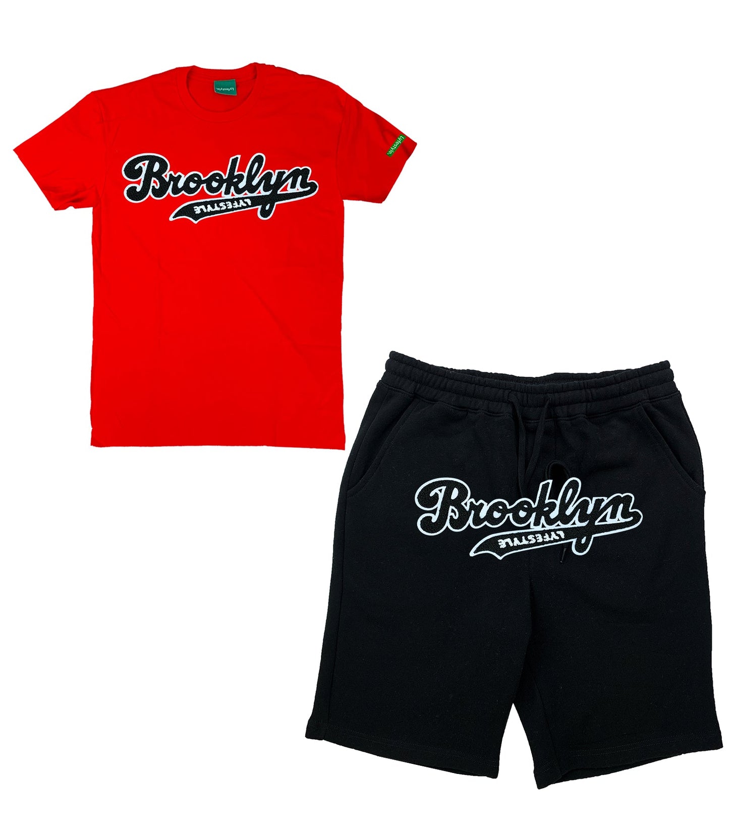 Black w/ White Brooklyn Lyfestyle Short Sets
