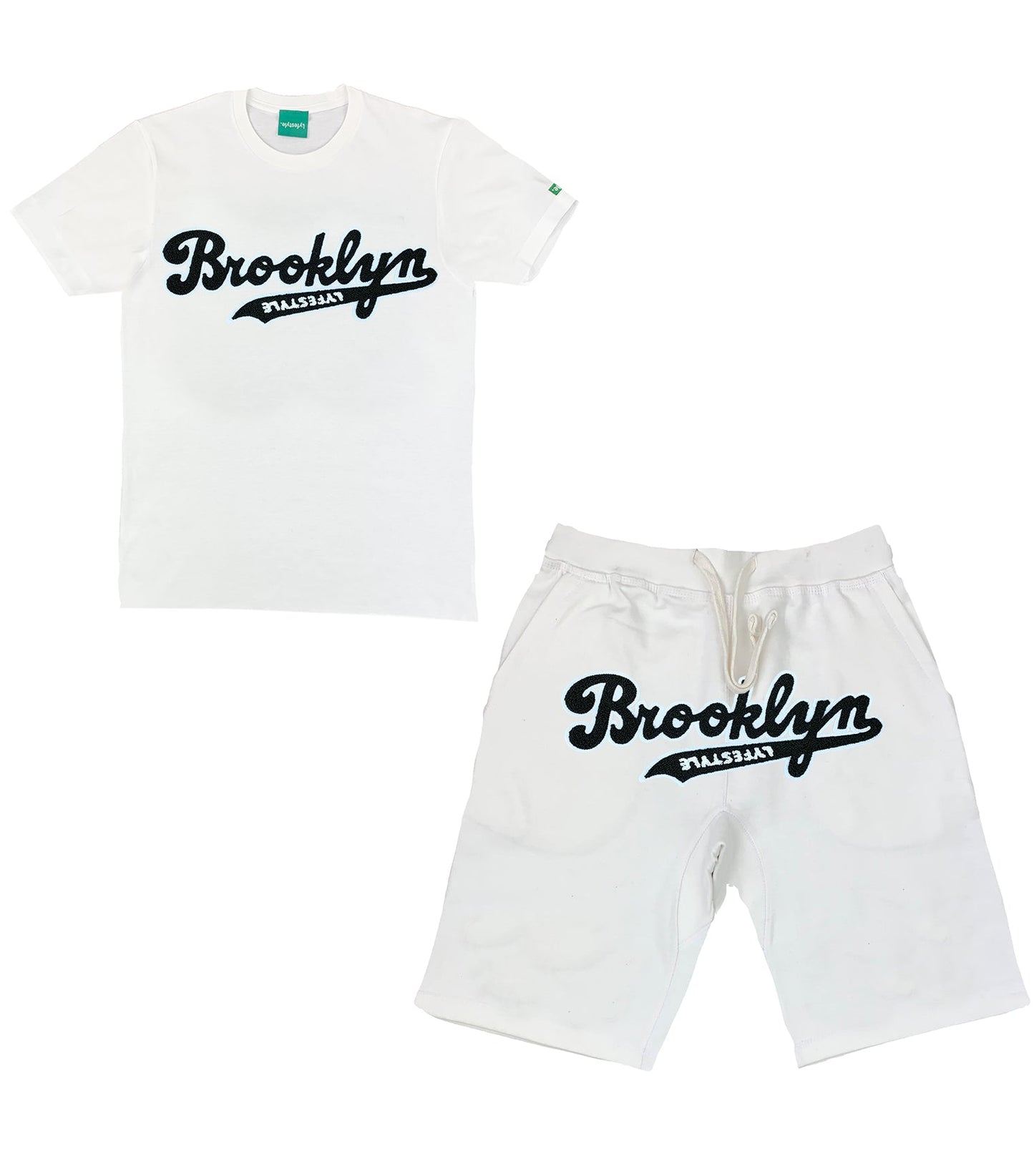 Black w/ White Brooklyn Lyfestyle Short Sets