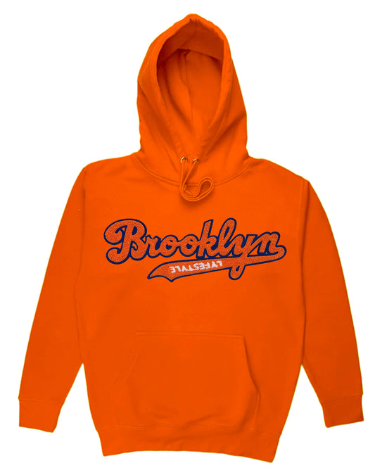 Orange w/ Royal Blue Brooklyn Lyfestyle Hoodies