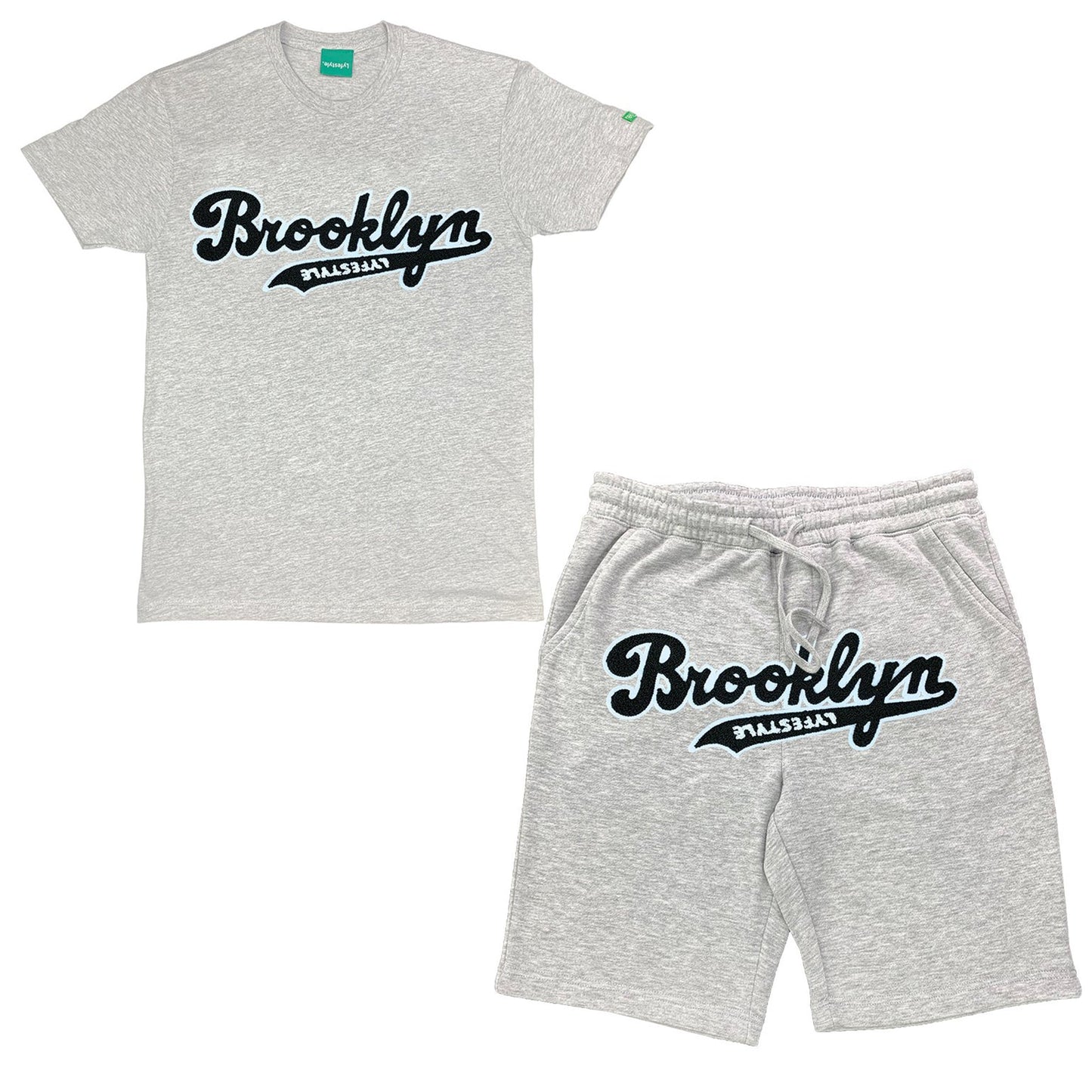 Black w/ White Brooklyn Lyfestyle Short Sets
