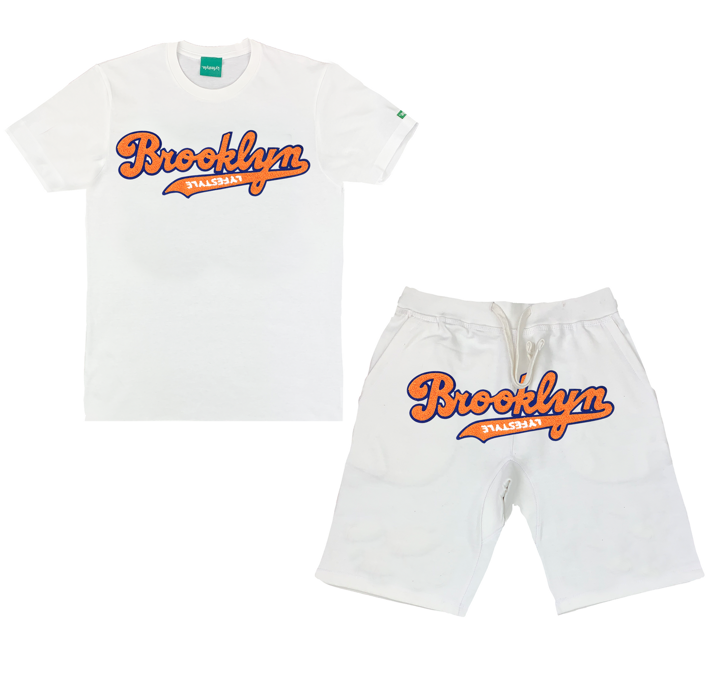 Orange w/ Royal Blue BKNY Lyfestyle Short Sets