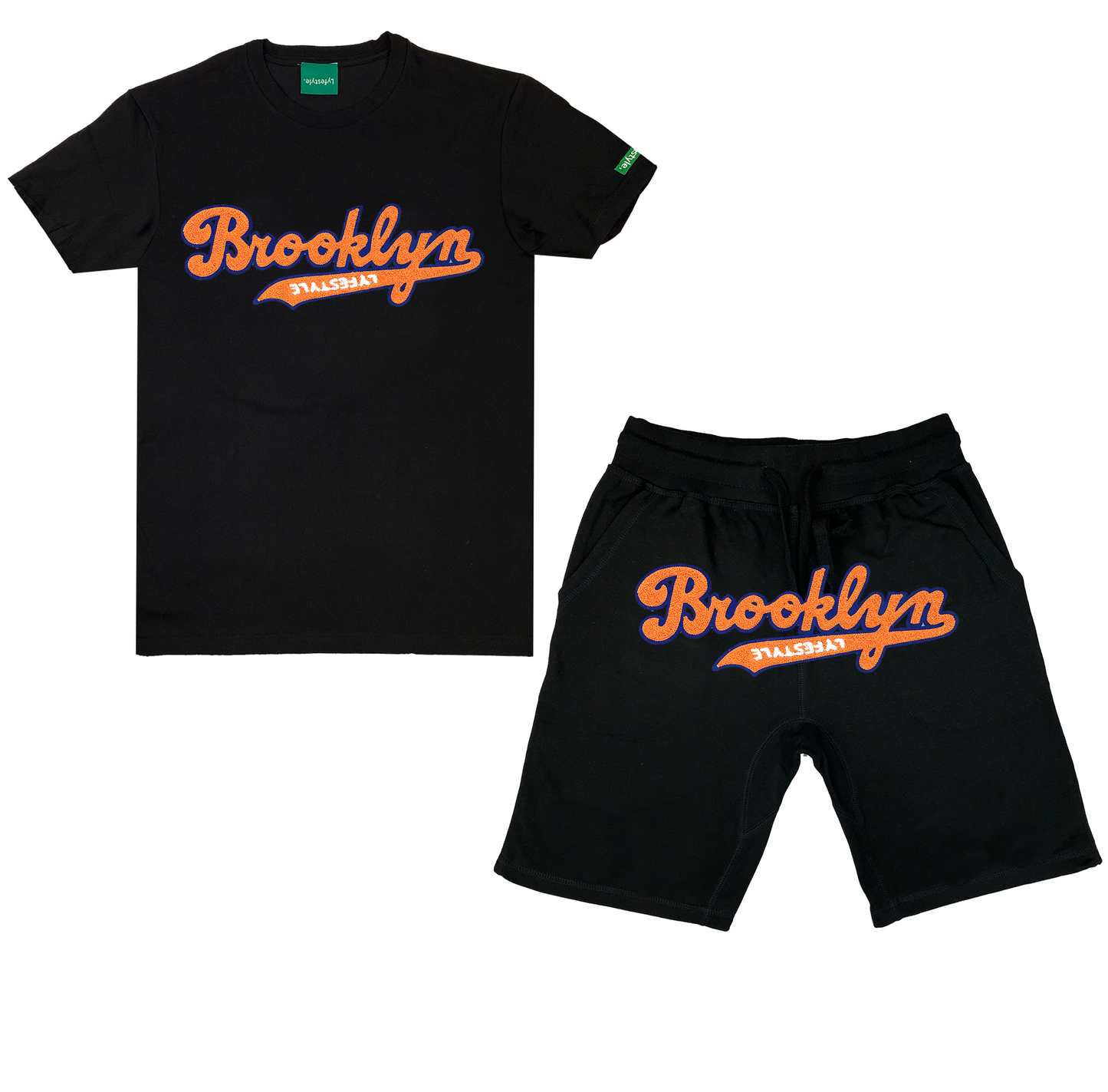 Orange w/ Royal Blue BKNY Lyfestyle Short Sets