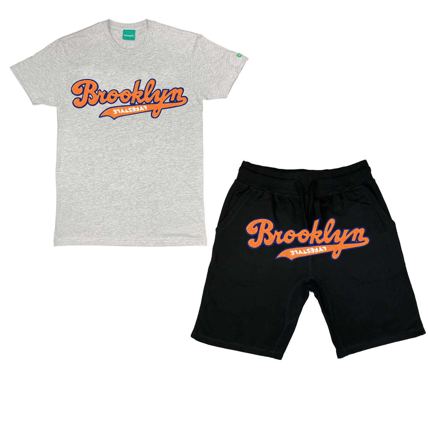 Orange w/ Royal Blue BKNY Lyfestyle Short Sets