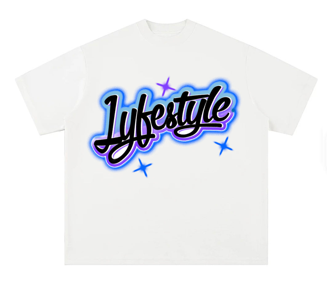Grape Spray Paint Lyfestyle Tee