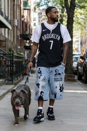 "American Terrorist" Denim Shorts