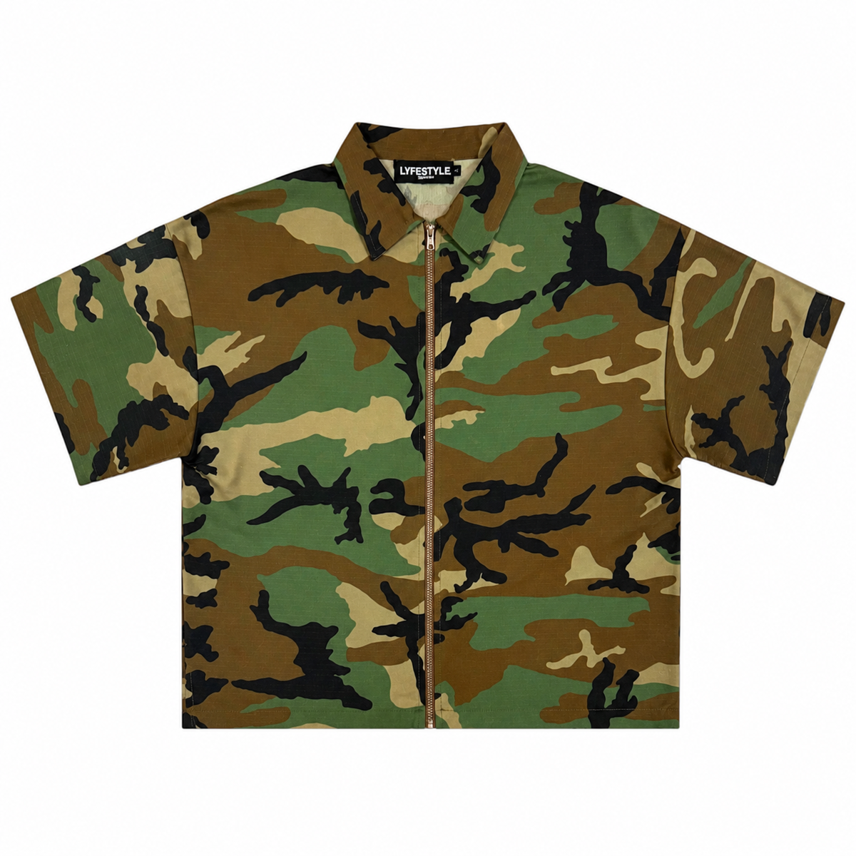 Green Camo Shirt & Pant Set