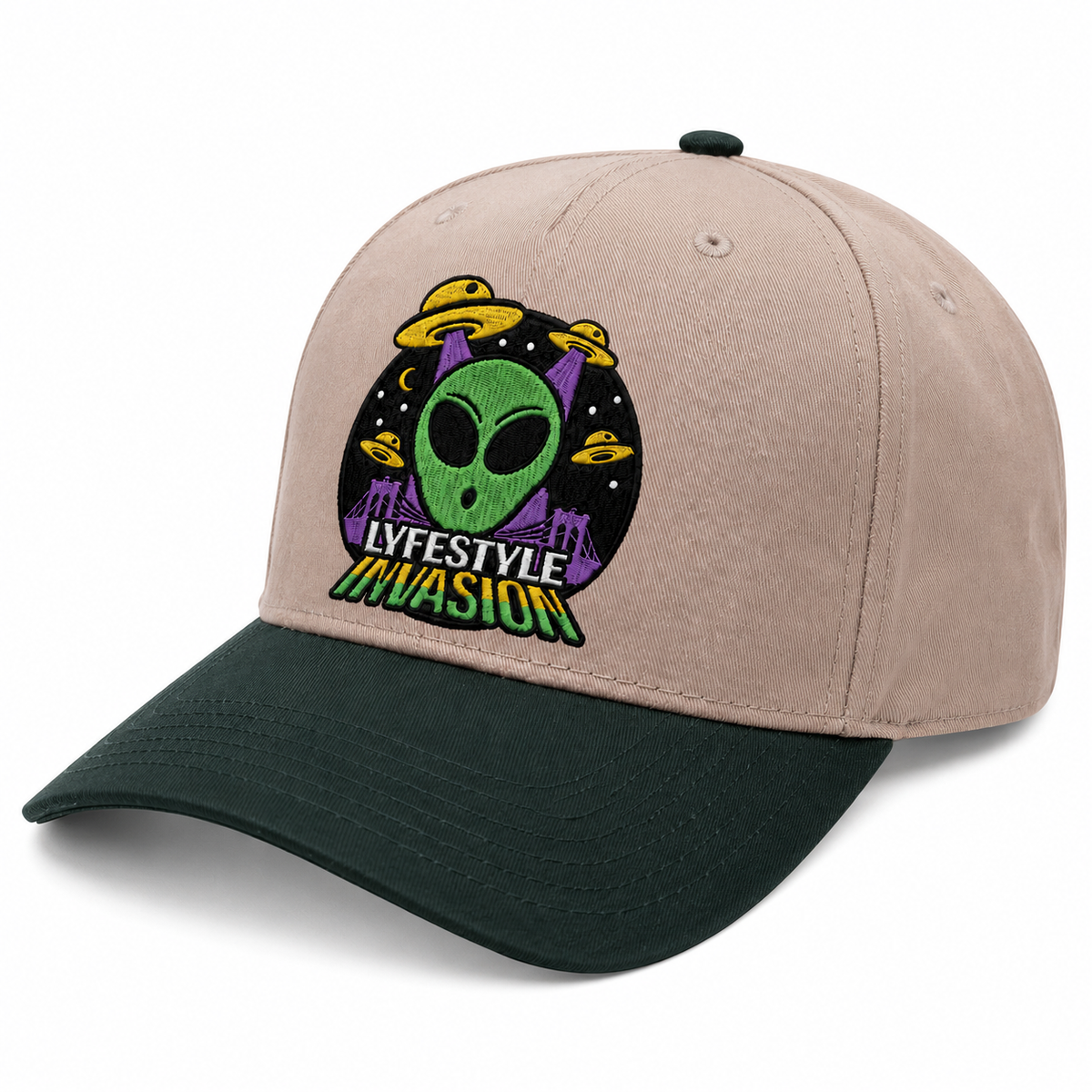 Lyfestyle Invasion Snapback Hat (Tan)