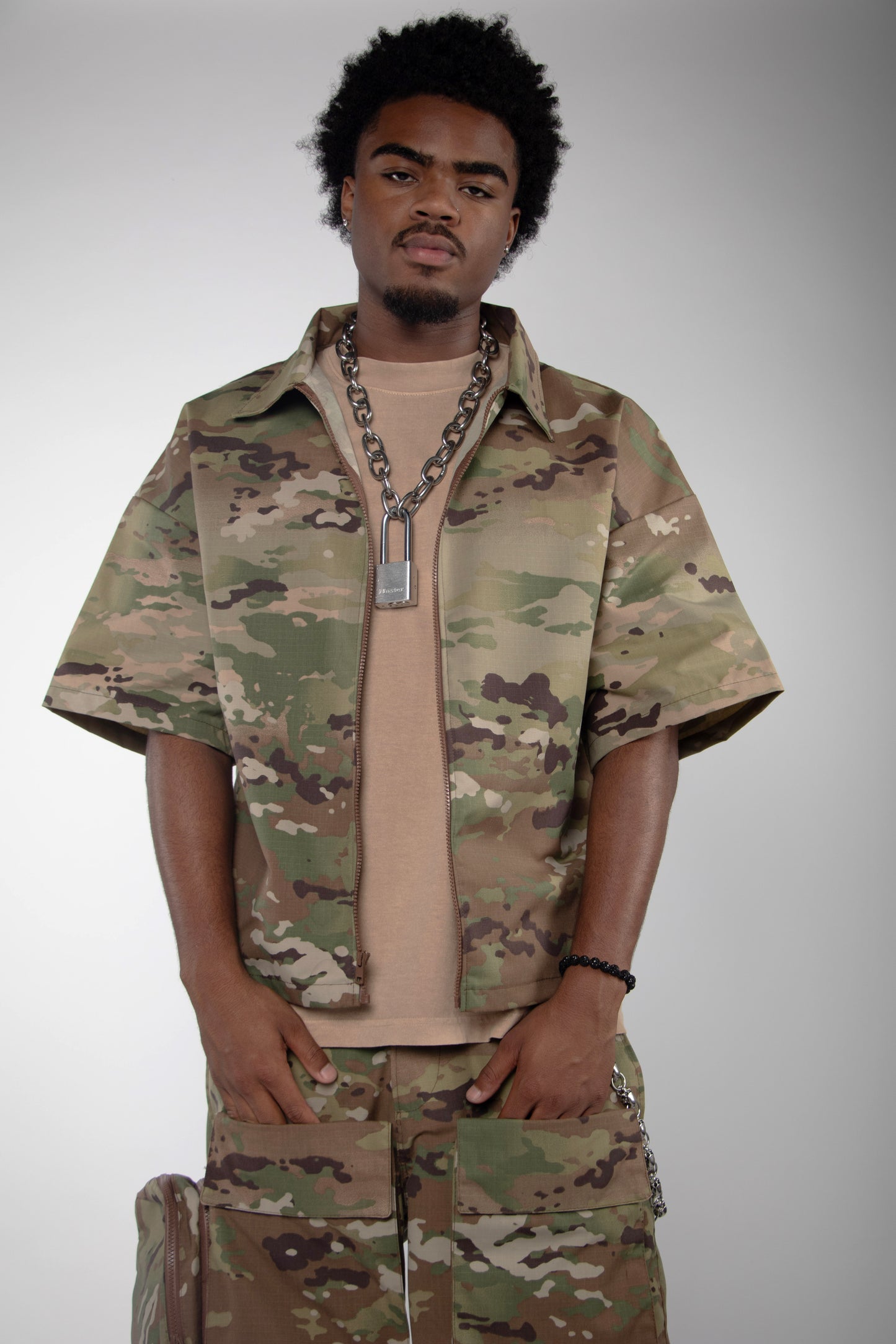 Army  Camo Short Set
