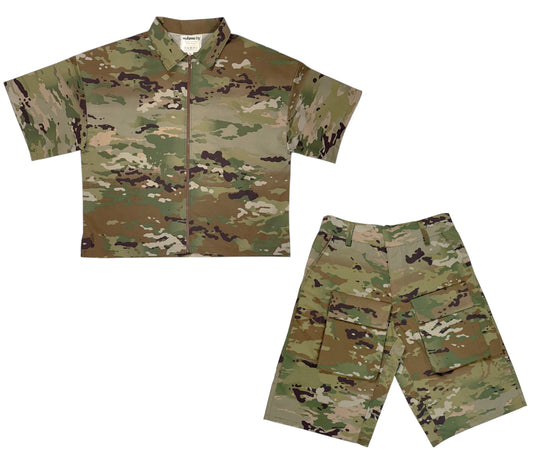 Army  Camo Short Set