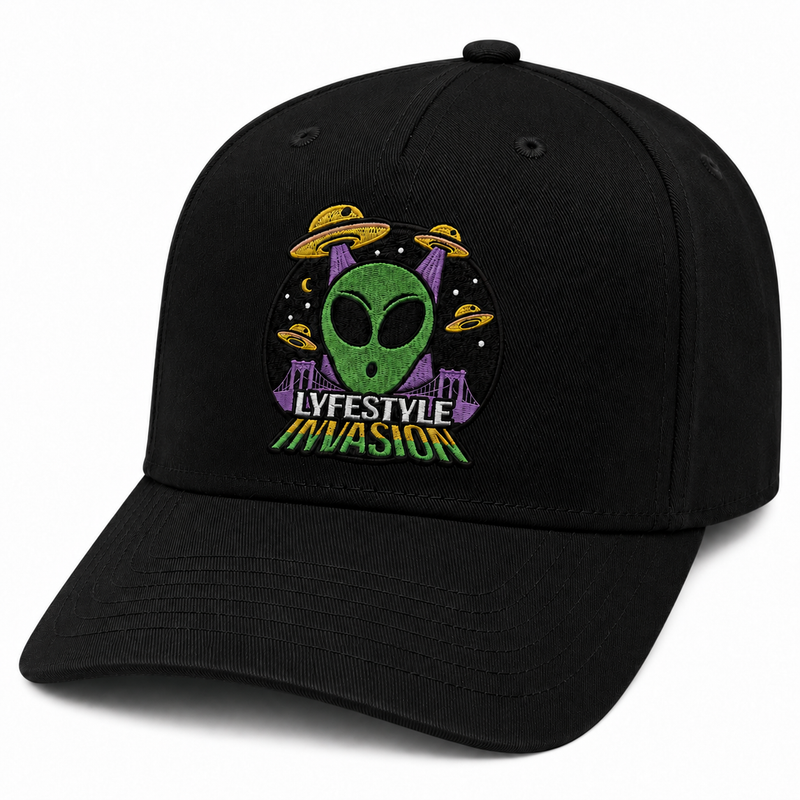 Lyfestyle Invasion Snapback Hat (Black)