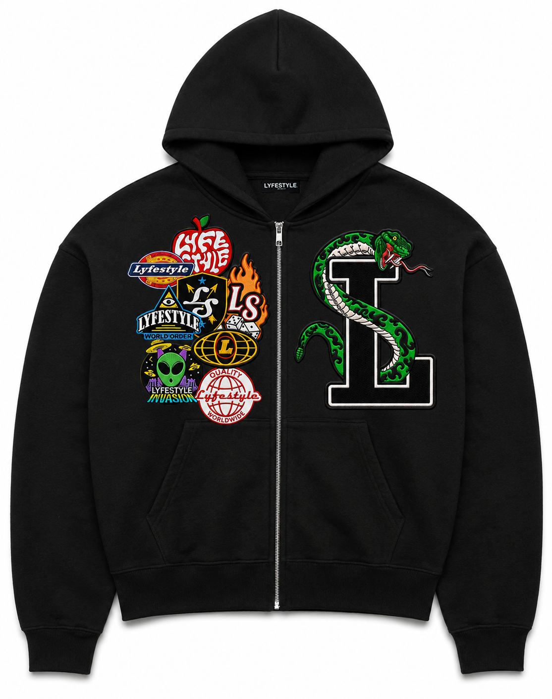Black "La Serpiente" Hoodie (Pre-Order)