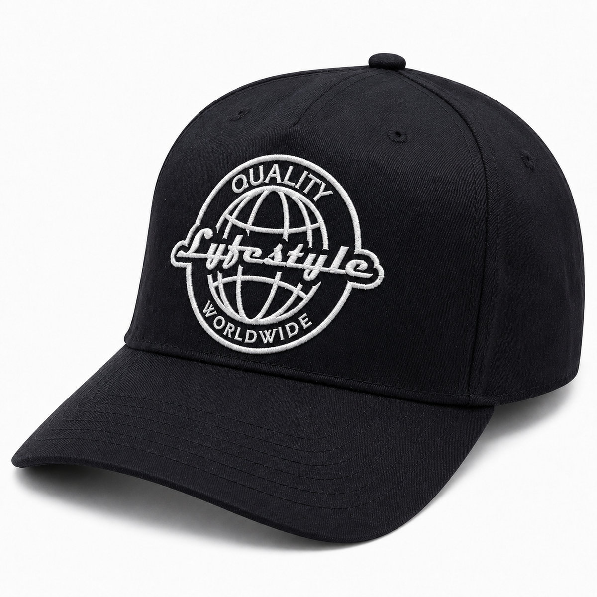 Lyfestyle Worldwide Snapback Hat (Black)