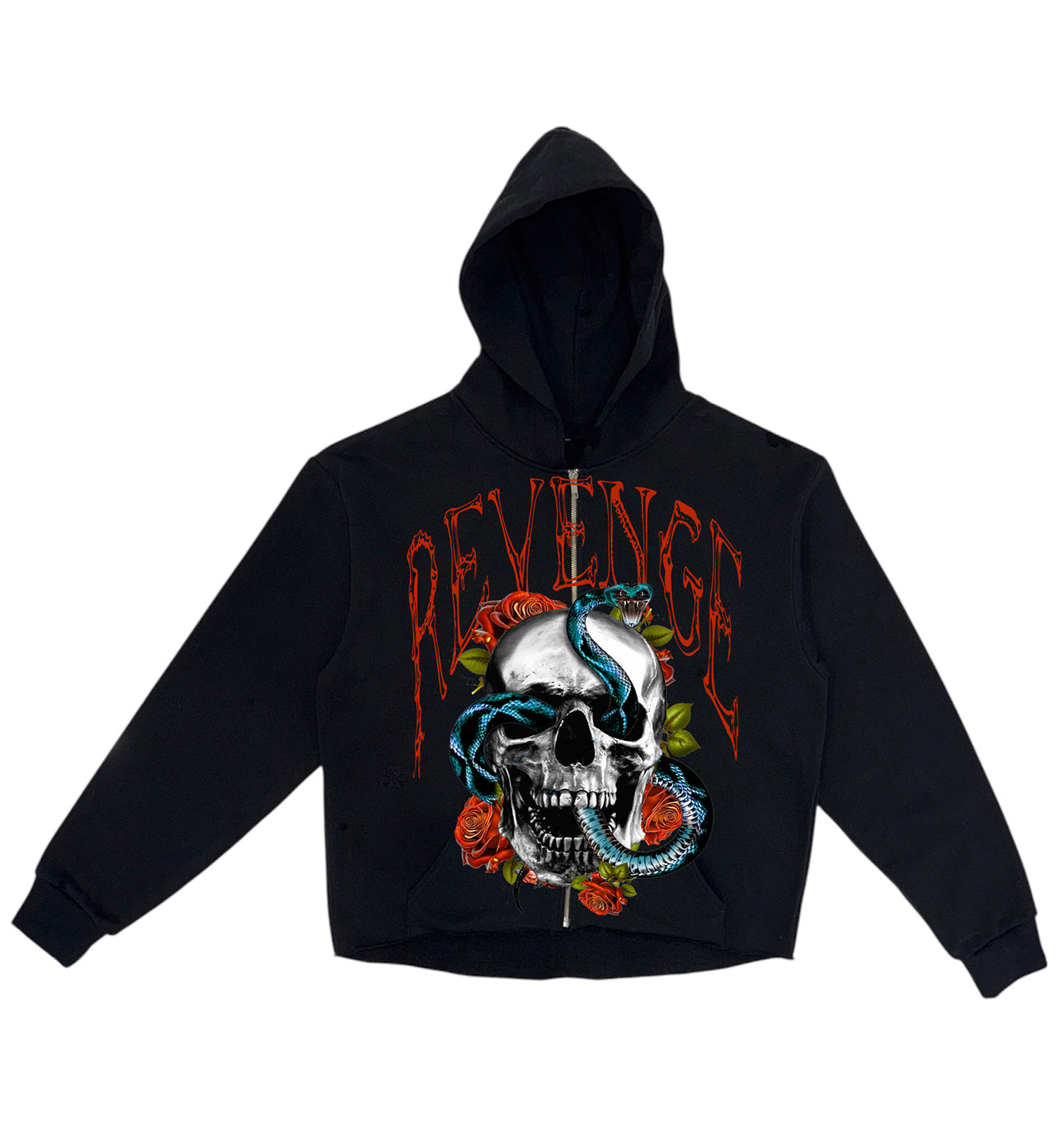 Serpent Skeleton Zip-Up Hoodies