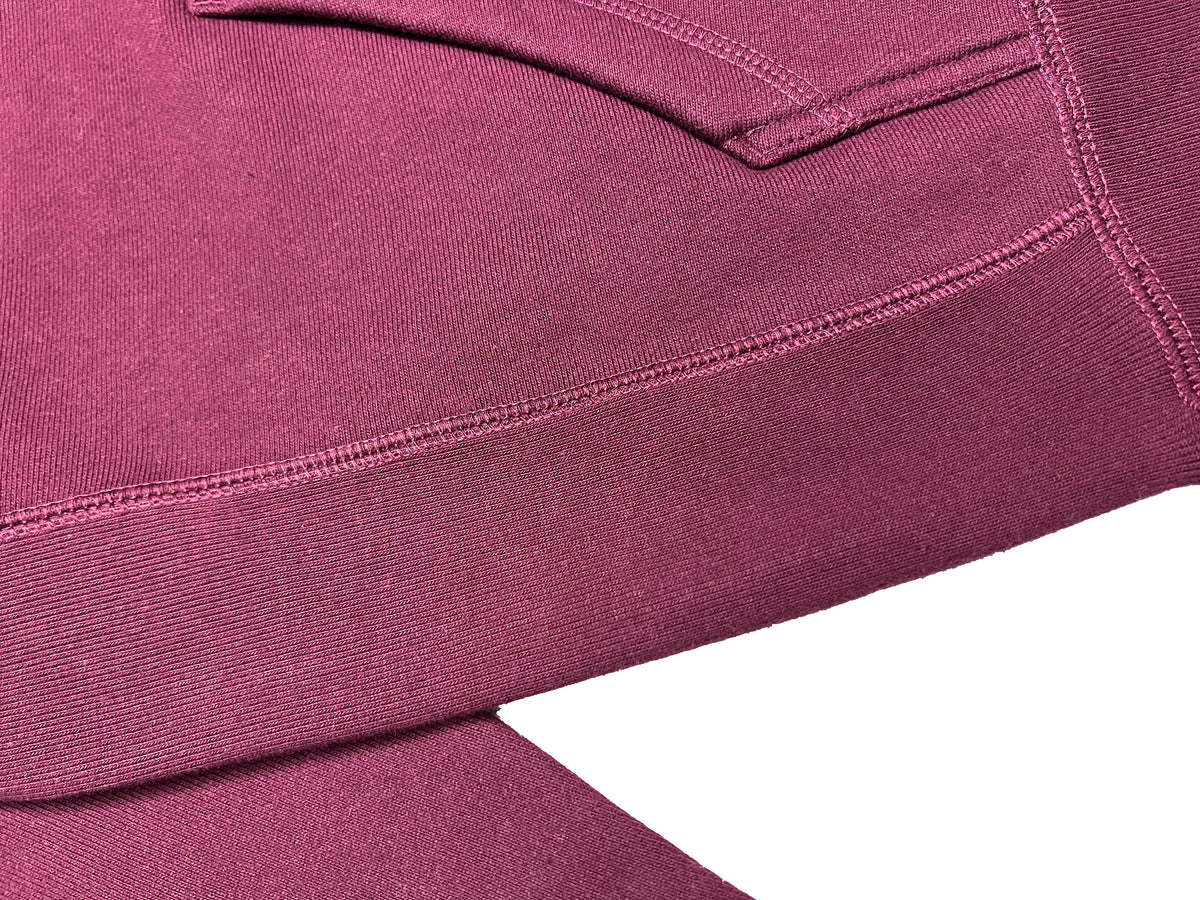 Maroon Box Logo Hoodie