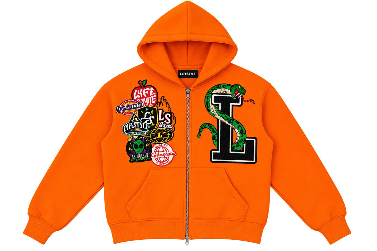 Orange "La Serpiente" Hoodie (Pre-Order)