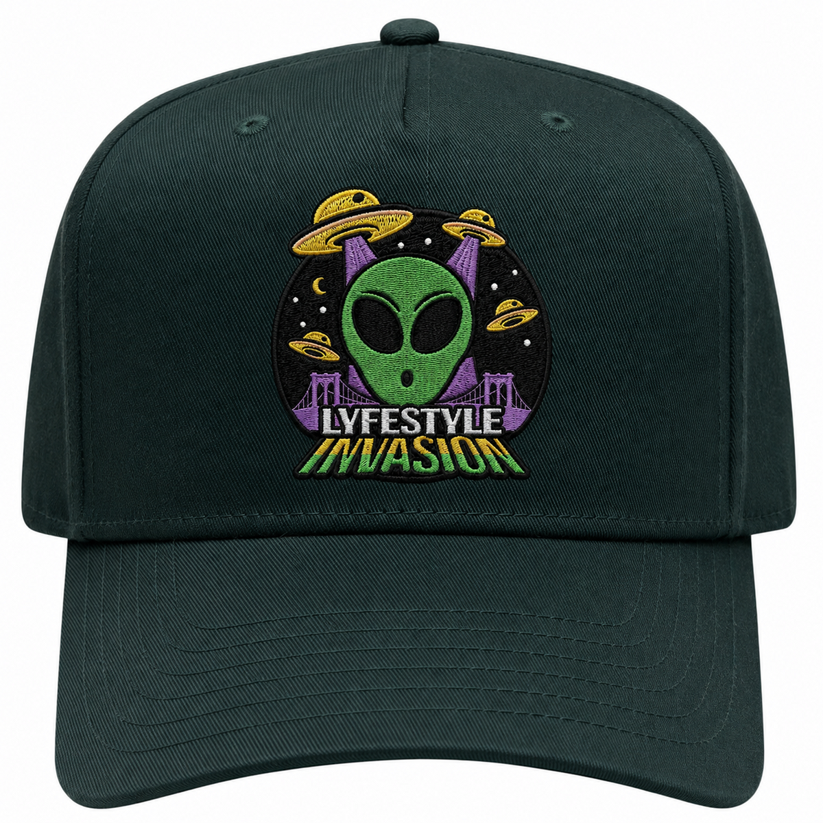 Lyfestyle Invasion Snapback Hat (Green)