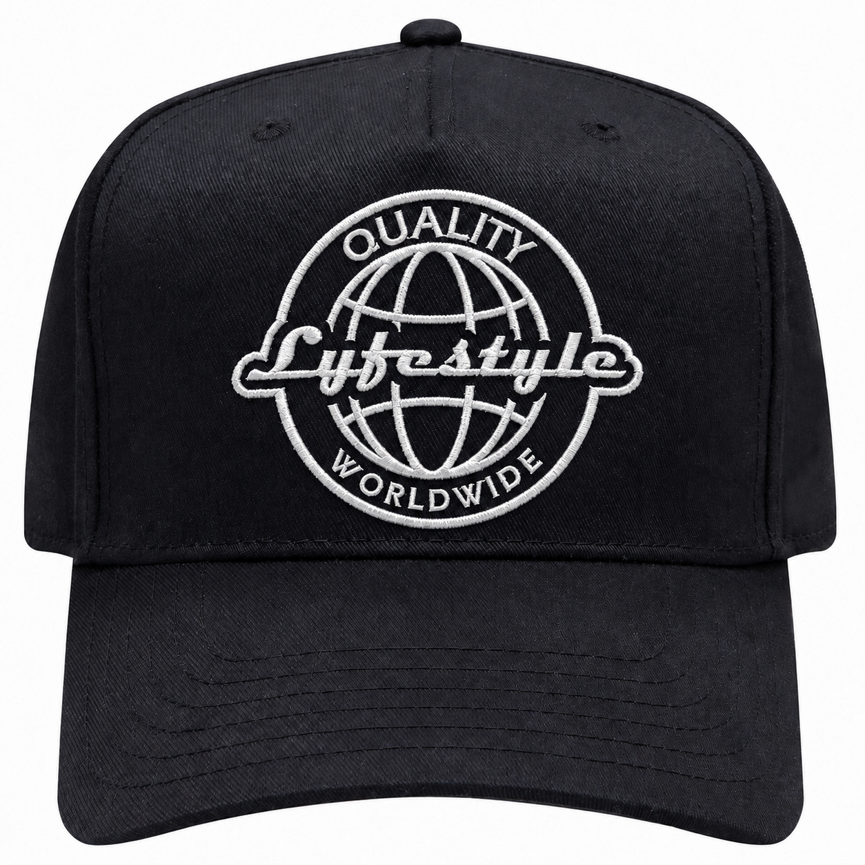 Lyfestyle Worldwide Snapback Hat (Black)