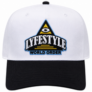 Lyfestyle World Order Snapback Hat (White)