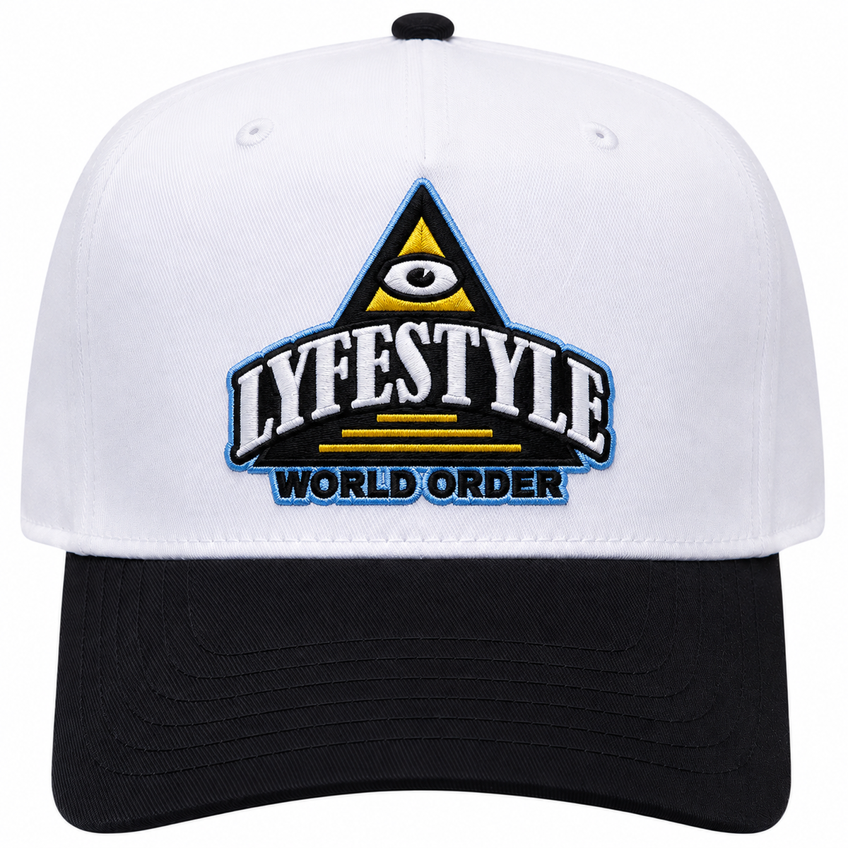 Lyfestyle World Order Snapback Hat (White)