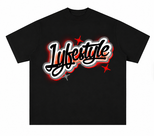 Bred Spray Paint Lyfestyle Tee
